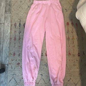 BRANDY MELVILLE Rosa sweatpants, light pink